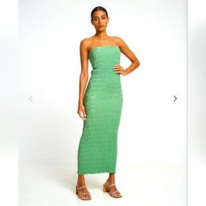 L’Idee Aurore Dress in Sea Green